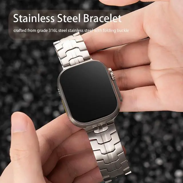 Alt view image 4 of 6 - Compatible with SUUNTO Race 2 bands, 20mm, 22mm Quick Release Stainless Steel Metal Strap with Folding Clasp Replacement Band Compatible with SUUNTO OCEAN, Run, RACE, Race 2, RACE S, VERTICAL, 9 PEAK,