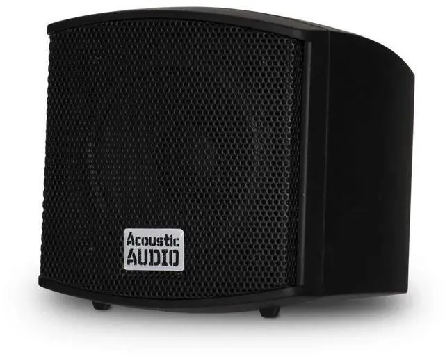 Alt view image 2 of 5 - Acoustic Audio AA321B Mountable Indoor Black Speakers 1000 Watts 5 Piece Set AA321B-5S