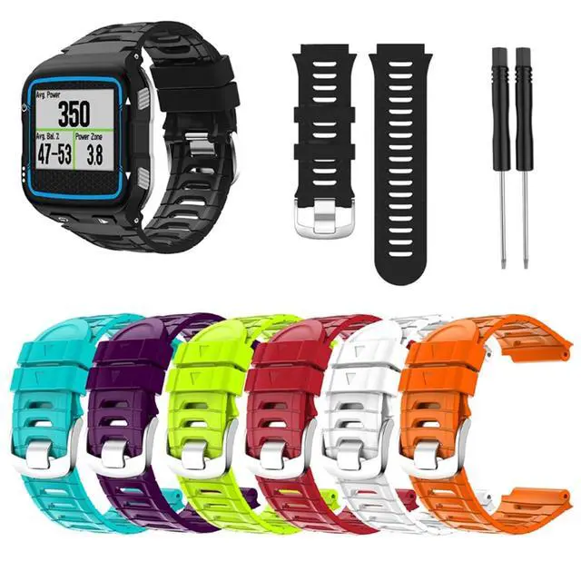 Alt view image 2 of 6 - Colorful Silicone Watch Band for Garmin Forerunner 920XT Strap Replacement Wristband Training Sport Watch Bracelet (Color: Preto, Size: Forerunner 920XT)