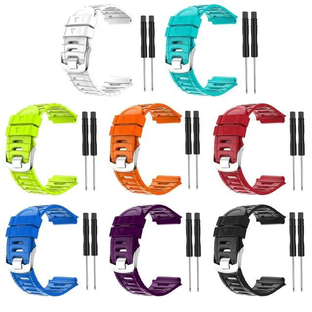 Alt view image 3 of 6 - Colorful Silicone Watch Band for Garmin Forerunner 920XT Strap Replacement Wristband Training Sport Watch Bracelet (Color: Preto, Size: Forerunner 920XT)
