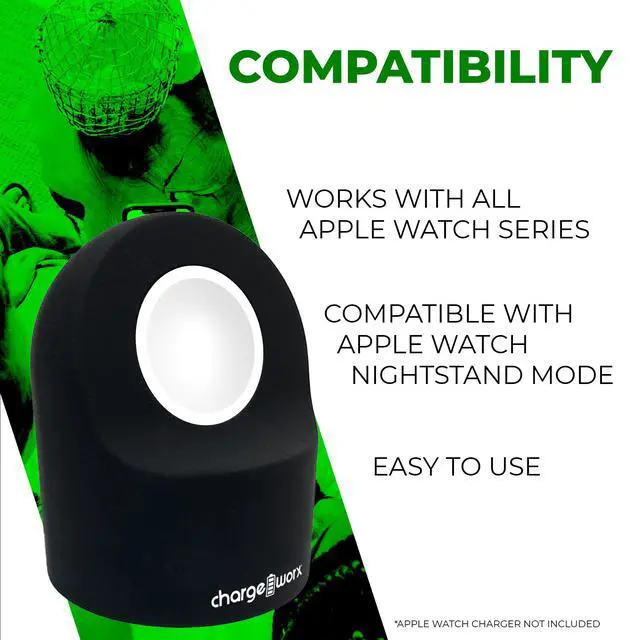 Alt view image 2 of 6 - Charger Stand for Apple Watch, Compact Desk & Nightstand Charging Dock, Clutter-Free Watch Holder for All Apple Watch Series, Travel-Friendly Organizer (Charger Not Included)