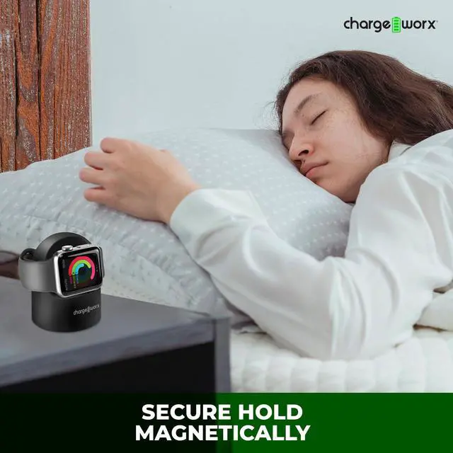 Alt view image 4 of 6 - Charger Stand for Apple Watch, Compact Desk & Nightstand Charging Dock, Clutter-Free Watch Holder for All Apple Watch Series, Travel-Friendly Organizer (Charger Not Included)