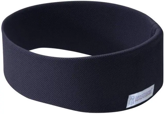 Alt view image 2 of 6 - ®: ASMR Edition | 8 Hours of Deeply Relaxing ASMR Content Built in | Flat Speakers in a Soft Headband | Comfortable Enough to Wear in Bed | Nighttide Navy - Breeze Fabric (L)