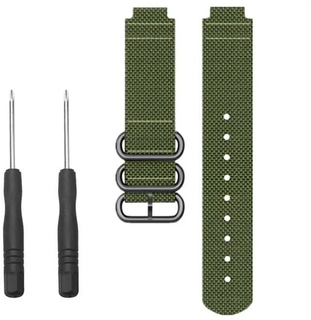 Main image of 15mm Sport Nylon Watchband Strap for Garmin Approach S6 Smart Watch for Garmin Forerunner 735XT/220/230/235/620/630 Watch Band (Color: Army Green, Size: 15MM)
