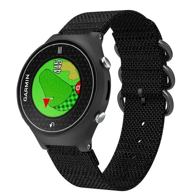 Alt view image 2 of 6 - 15mm Sport Nylon Watchband Strap for Garmin Approach S6 Smart Watch for Garmin Forerunner 735XT/220/230/235/620/630 Watch Band (Color: Army Green, Size: 15MM)