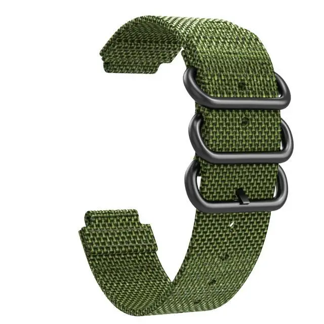 Alt view image 6 of 6 - 15mm Sport Nylon Watchband Strap for Garmin Approach S6 Smart Watch for Garmin Forerunner 735XT/220/230/235/620/630 Watch Band (Color: Army Green, Size: 15MM)