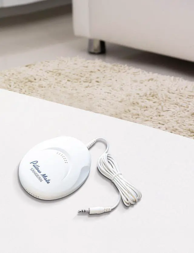 Alt view image 2 of 4 - Portable Pillow Speaker for Use with Any Radio, Radio Cassette, Clock Radio, CD Player or Other Equipment Fitted with a 3.5 mm Headphone Socket