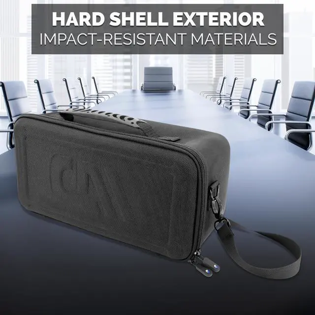 Alt view image 4 of 5 - Travel Case Compatible with Bose Soundlink Max Portable Speaker - Rugged Hard-Shell Case with Shock-Absorbing Foam and Shoulder Strap