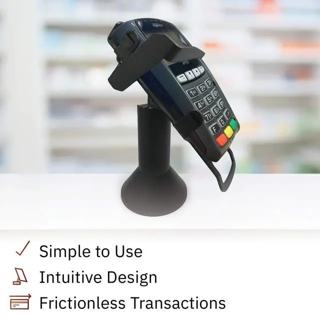 Alt view image 5 of 6 - DCCStands Swivel and Tilt Stand Ingenico IPP310/315/320/350 Terminal Stand, Screw-in and Adhesive, Key Locking Mechanism