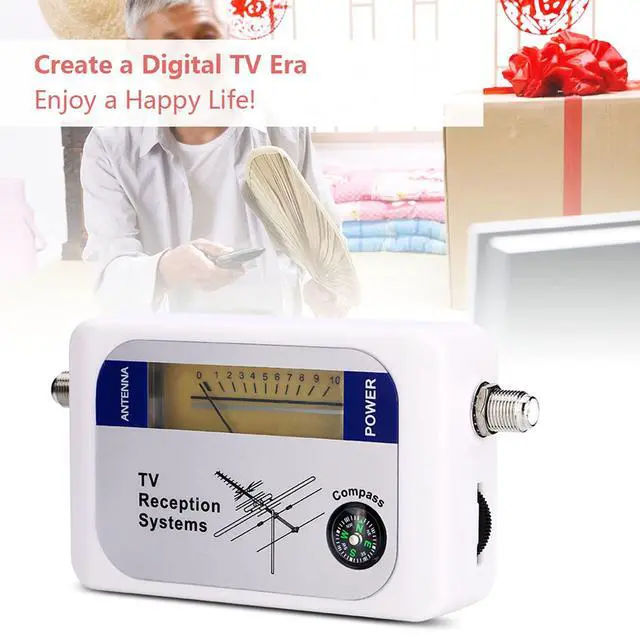 Alt view image 2 of 6 - Digital TV Signal Finder Antenna Signal Finder Strength Meter with Backlight Function, for Remote Antennas and Terrestrial TV