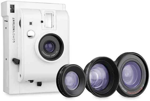 Main image of Lomo'Instant White + 3 Lenses - Instant Film Camera