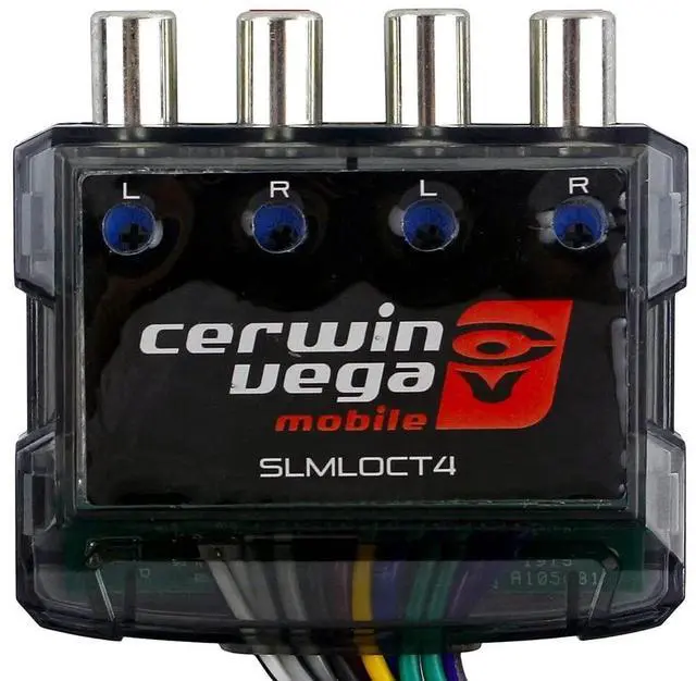 Main image of Cerwin Vega SYNCLINK Mini LOC 2 Channel w/Trigger: Premium 4-Channel High-Powered Line Output Converter & Line Driver with Digital Noise Filter, Adjustable Output, DC Amplifier Trigger SLMLOCT4