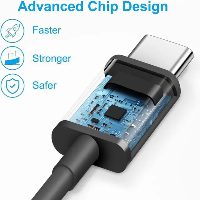 Alt view image 2 of 6 - Compatible for BooaBei Smart Watch Charger, Charging Cable Compatible with BooaBei T12P, T32S, T50, T52, T86, T93 Smart Watch (Type C-Black, 4mm Charger)
