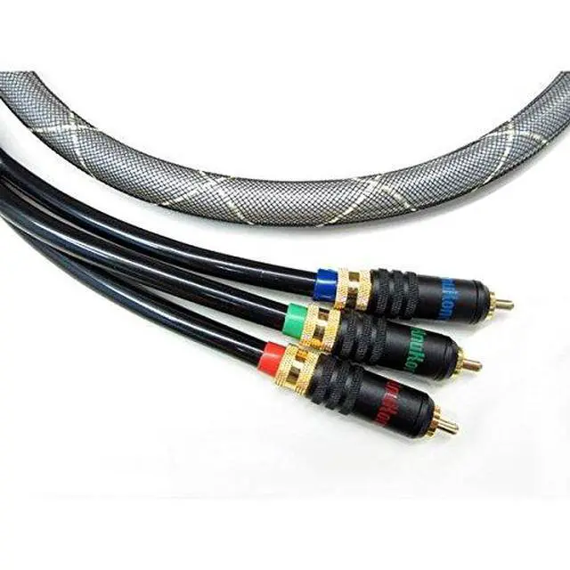 Alt view image 2 of 2 - eKs Ultra Component Video RCA Cable Silver Plated Copper with Locking RCA Ends - 15 Feet