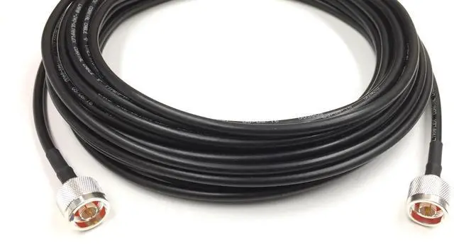 Main image of 15 Foot N Male to N Male Times Microwave LMR 240 Ultraflex 50 Ohm Antenna Cable Assembled