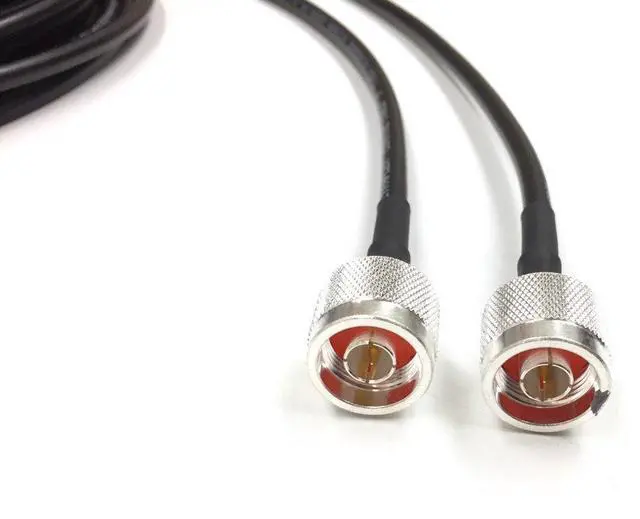 Alt view image 2 of 4 - 10 Foot N Male to N Male Times Microwave LMR 240 Ultraflex 50 Ohm Antenna Cable Assembled