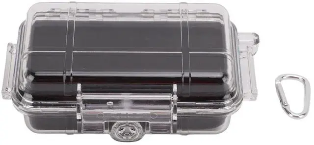 Main image of Shockproof Box, Plastic Shockproof Box with Shock Absorption Liner Outdoor Airtight Case Transparent (Small Size)