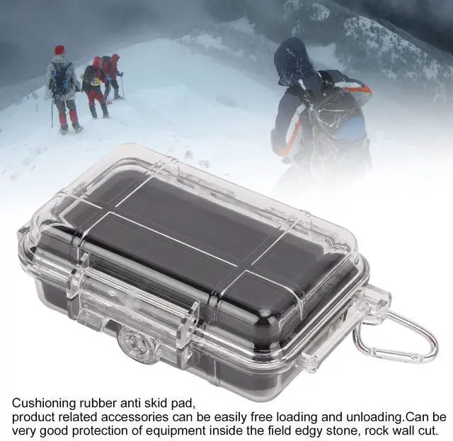 Alt view image 3 of 6 - Shockproof Box, Plastic Shockproof Box with Shock Absorption Liner Outdoor Airtight Case Transparent (Small Size)