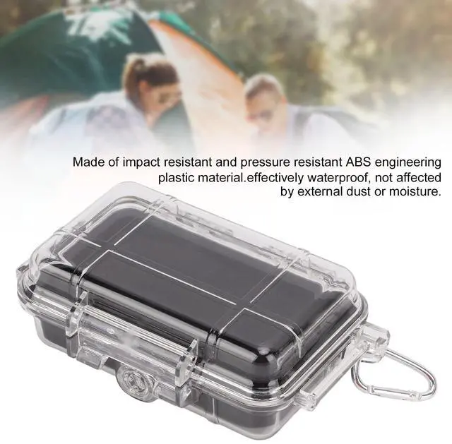 Alt view image 5 of 6 - Shockproof Box, Plastic Shockproof Box with Shock Absorption Liner Outdoor Airtight Case Transparent (Small Size)