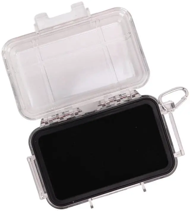 Alt view image 6 of 6 - Shockproof Box, Plastic Shockproof Box with Shock Absorption Liner Outdoor Airtight Case Transparent (Small Size)