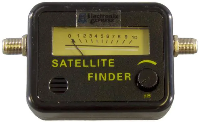 Alt view image 2 of 6 - Analog Satellite Signal Finder Strength Meter with LNB to REC Connector and dB Level Control