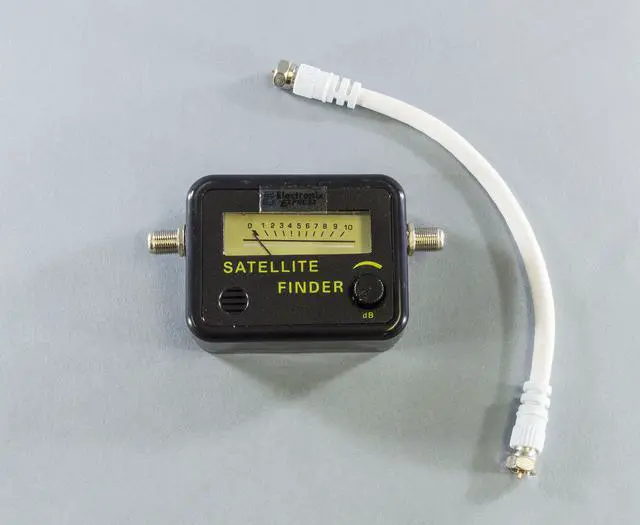 Alt view image 4 of 6 - Analog Satellite Signal Finder Strength Meter with LNB to REC Connector and dB Level Control