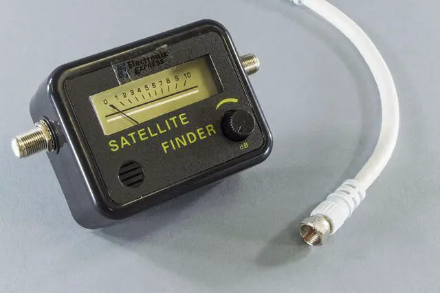 Alt view image 5 of 6 - Analog Satellite Signal Finder Strength Meter with LNB to REC Connector and dB Level Control