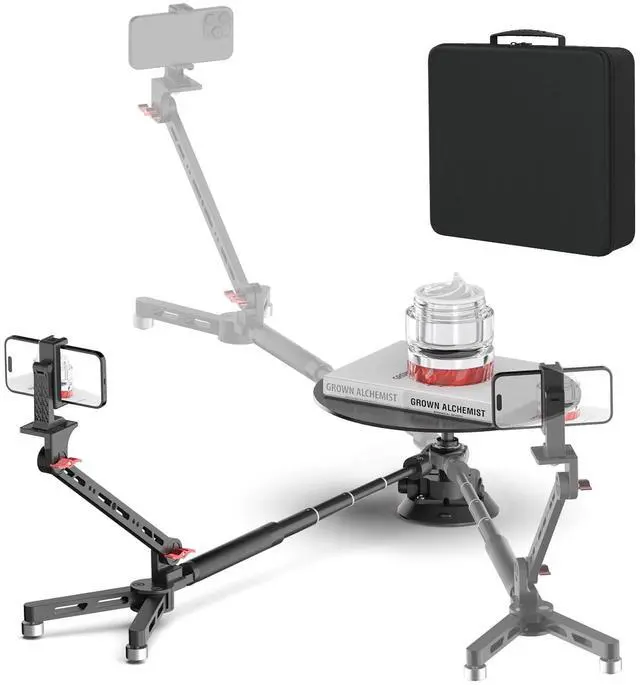 Main image of Portable 360 Degree Spinner,Suction Cup Mount Rotating Camera Slider with Adjustable Handle Photography Turntable Professional Photography for Camera/Action Camera/Phone (EVA Hard Case)