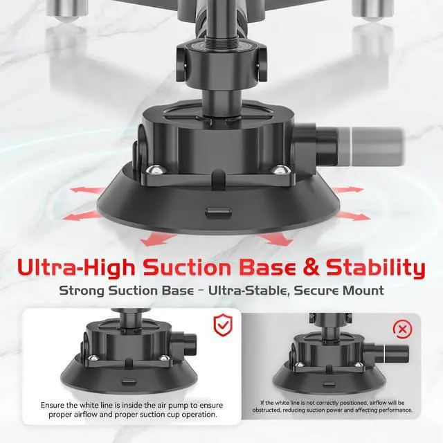 Alt view image 3 of 6 - Portable 360 Degree Spinner,Suction Cup Mount Rotating Camera Slider with Adjustable Handle Photography Turntable Professional Photography for Camera/Action Camera/Phone (EVA Hard Case)