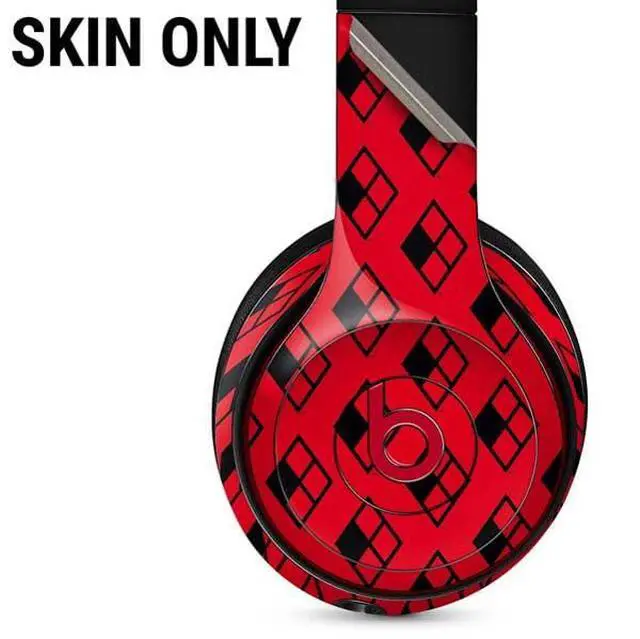 Alt view image 2 of 3 - Decal Audio Skin Compatible with Beats Solo 3 Wireless - Officially Licensed DC Comics Harley Quinn Logo Pattern Design