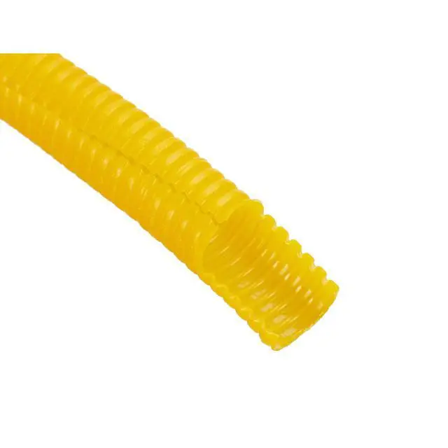 Alt view image 2 of 3 - 1" x 100 ft. ® Flexible Corrugated Yellow LDPE Split Tubing Wire Loom