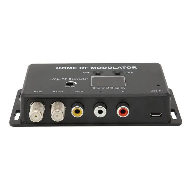 Alt view image 5 of 6 - AV to RF Modulator, Professional UHF TV Link Modulator with PAL/NTSC Compatibility for Home Entertainment Systems Set Top Boxes and AV Sources