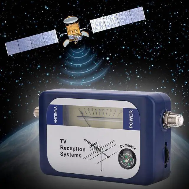 Alt view image 2 of 6 - Digital TV Signal Finder Meter Professional Mini Aerial Terrestrial Antenna Strength Detector with Backlight for Home Outdoor Use 100 x 35 x 65mm
