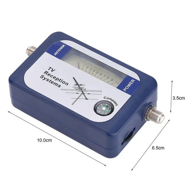 Alt view image 3 of 6 - Digital TV Signal Finder Meter Professional Mini Aerial Terrestrial Antenna Strength Detector with Backlight for Home Outdoor Use 100 x 35 x 65mm