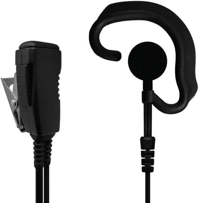Alt view image 2 of 3 - SPM-383EB Responder Medium Duty Lapel Mic w/Soft Ear-Hook Earphone - for MotoTRBO and APX Series