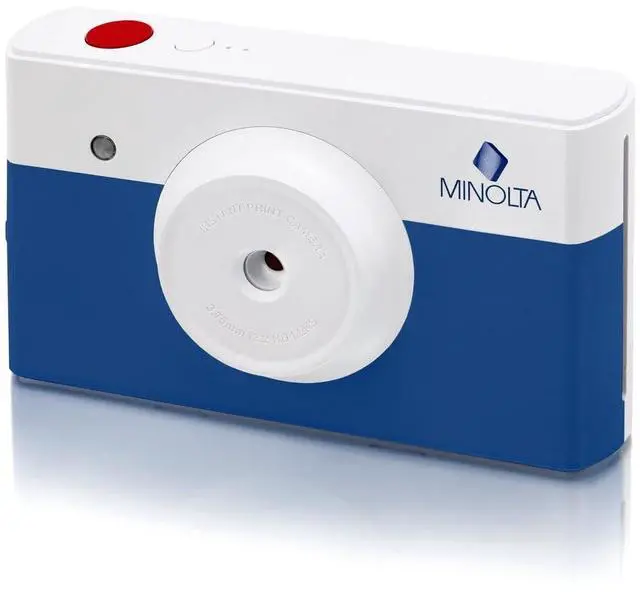 Alt view image 2 of 6 - MNCP10-CH Instapix 2 in 1 Instant Print Digital Camera & Bluetooth Printer (Blue) + Camera Bag + Diginerds Microfiber Cleaning Cloth