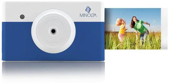 Alt view image 3 of 6 - MNCP10-CH Instapix 2 in 1 Instant Print Digital Camera & Bluetooth Printer (Blue) + Camera Bag + Diginerds Microfiber Cleaning Cloth