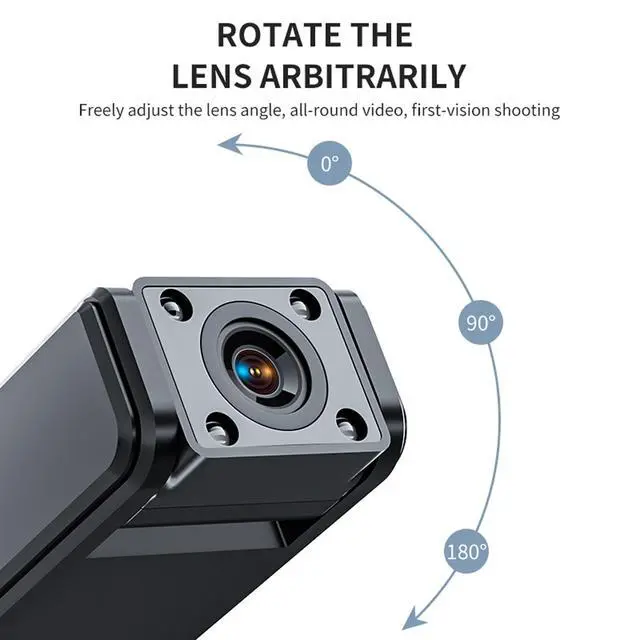 Alt view image 6 of 6 - 1080P HD Portable Body Worn Camera Camcorder, Lightweight Wearable Body Camera with Night Vision Loop Recording Back Clip, Suitable for Traveling, Driver, Delivery Man, Lecture Recording (1)