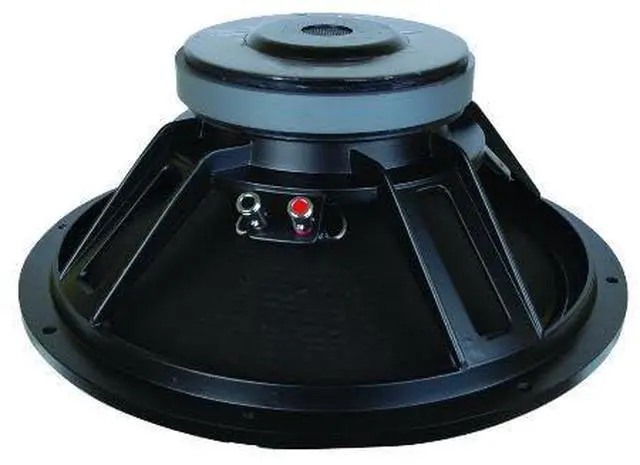 Alt view image 2 of 2 - Woofer, Die Cast, Paper Cone, Cloth Surround, 8ohm (15" Die Cast, 200W RMS, 8 ohm), Wired connectiviity, Black