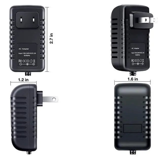 Alt view image 2 of 4 - 12V AC/DC Adapter Compatible with iKANOO BT009 Radio Alarm Clock Wireless | Bluetooth Speaker GVE GM26-120200-D GM26-120200D GM26-120170-D GM26-120170D 12VDC 1.7A 2A 24W Power Supply Charger