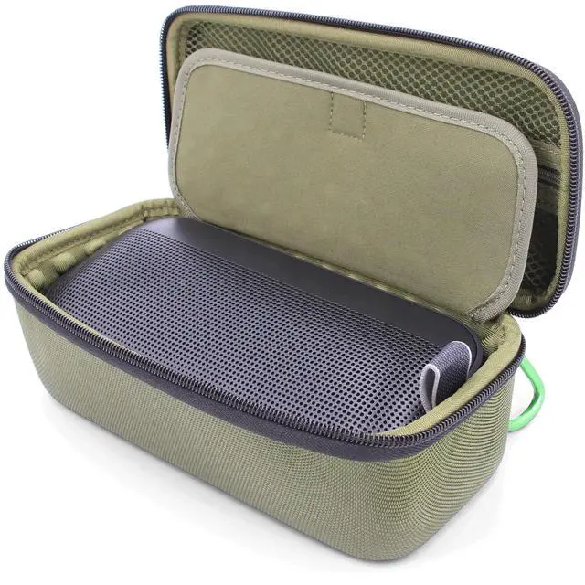 Main image of Carry Case Compatible with Bose Soundlink Flex Bluetooth Speaker and Charge Cable, Includes Clip On Carabiner, Rugged Exterior and Drop Protection