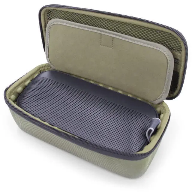 Alt view image 6 of 6 - Carry Case Compatible with Bose Soundlink Flex Bluetooth Speaker and Charge Cable, Includes Clip On Carabiner, Rugged Exterior and Drop Protection