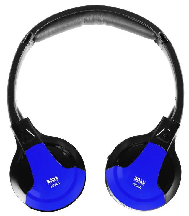 Alt view image 2 of 6 - HP34C Dual Channel Foldable Wireless Headphone, Interchangeable Color Accent Caps, Multicolor