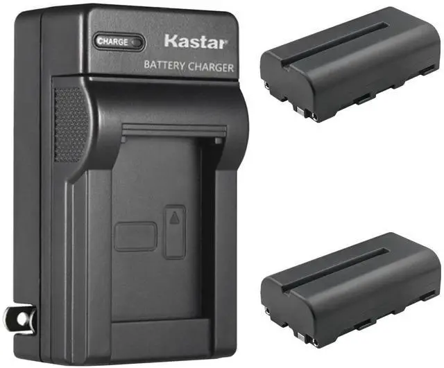Main image of 2-Pack NP-F550 / NP-F570 Battery and AC Wall Charger Replacement for iFootage Shark Slider Mini, iFootage Shark Slider Nano