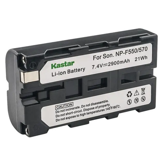 Alt view image 2 of 6 - 2-Pack NP-F550 / NP-F570 Battery and AC Wall Charger Replacement for iFootage Shark Slider Mini, iFootage Shark Slider Nano