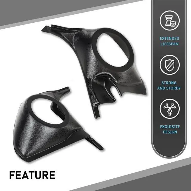 Alt view image 3 of 6 - Speaker Kick Panel Set Without Speaker Compatible with Chevy Monte Carlo, El Camino, Malibu, Oldsmobile Cutlass, Pontiac Grand Prix, Buick Regal 1978-1988