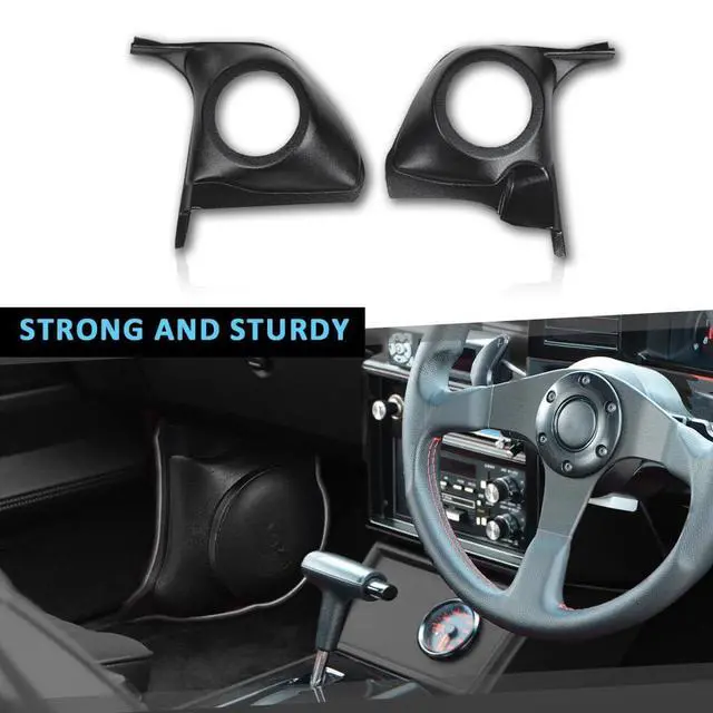 Alt view image 5 of 6 - Speaker Kick Panel Set Without Speaker Compatible with Chevy Monte Carlo, El Camino, Malibu, Oldsmobile Cutlass, Pontiac Grand Prix, Buick Regal 1978-1988