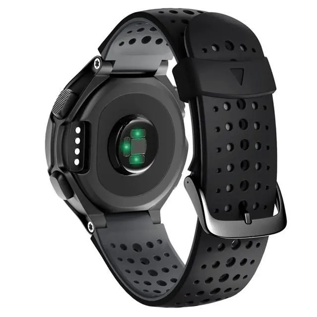 Main image of Replacement Silicone Watch Band for Garmin Forerunner 230/235 / 220/620 / 630 / 735XT Watch Outdoor Sport Watch Strap (Color: Black Gray)