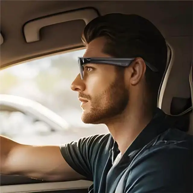 Alt view image 3 of 5 - AI Translation Glasses, Real-Time Translator in 100+ Languages, Open-Ear Bluetooth Smart Glasses for Music, Calls, Compatible with iPhone & Android