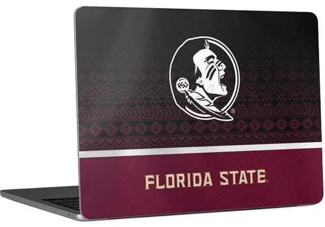 Main image of Decal Laptop Skin Compatible with MacBook Air 13in M4 (2025) - Officially Licensed Florida State University Pattern Jersey Design